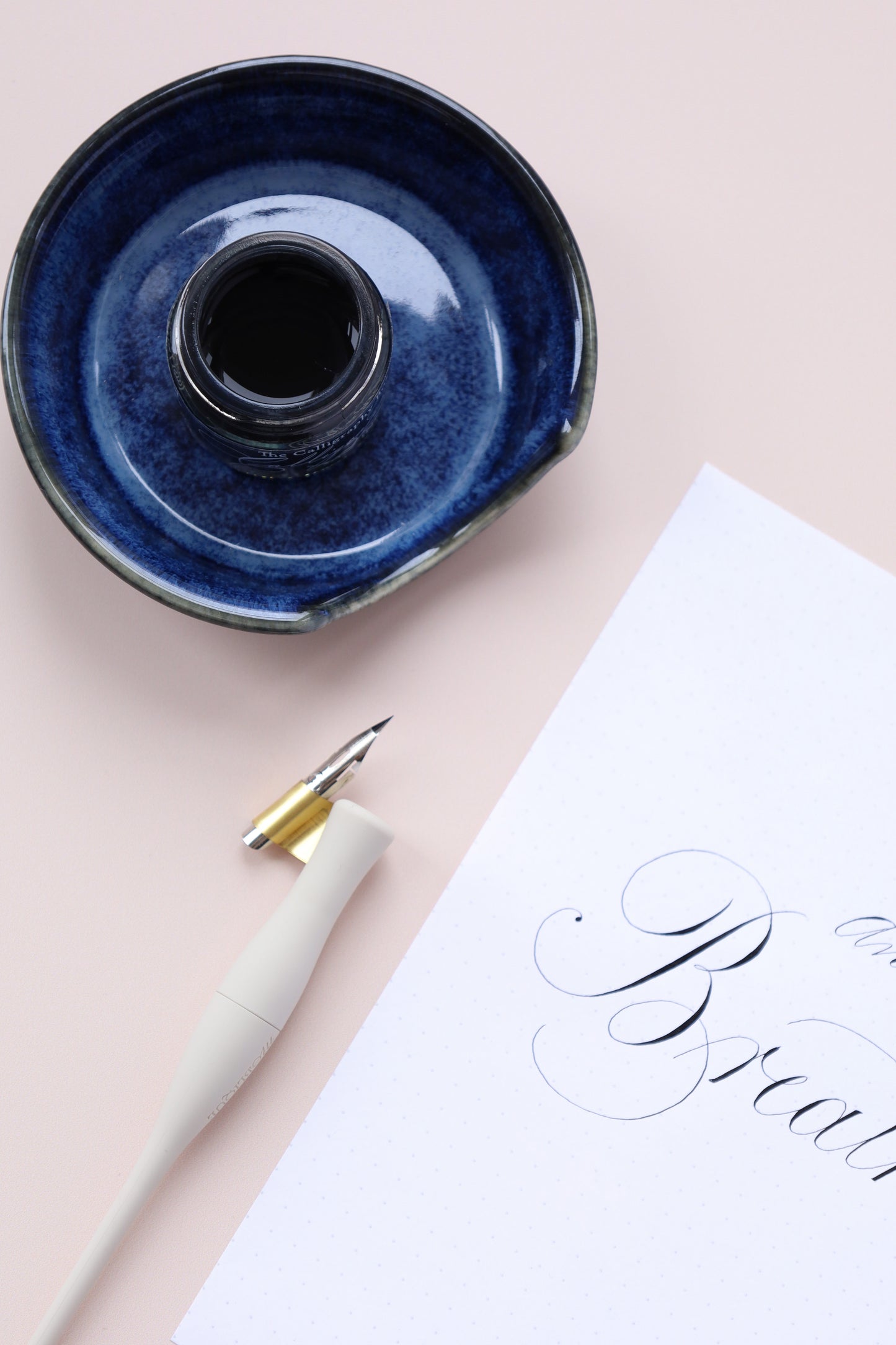Ceramic Ink and Pen Rest