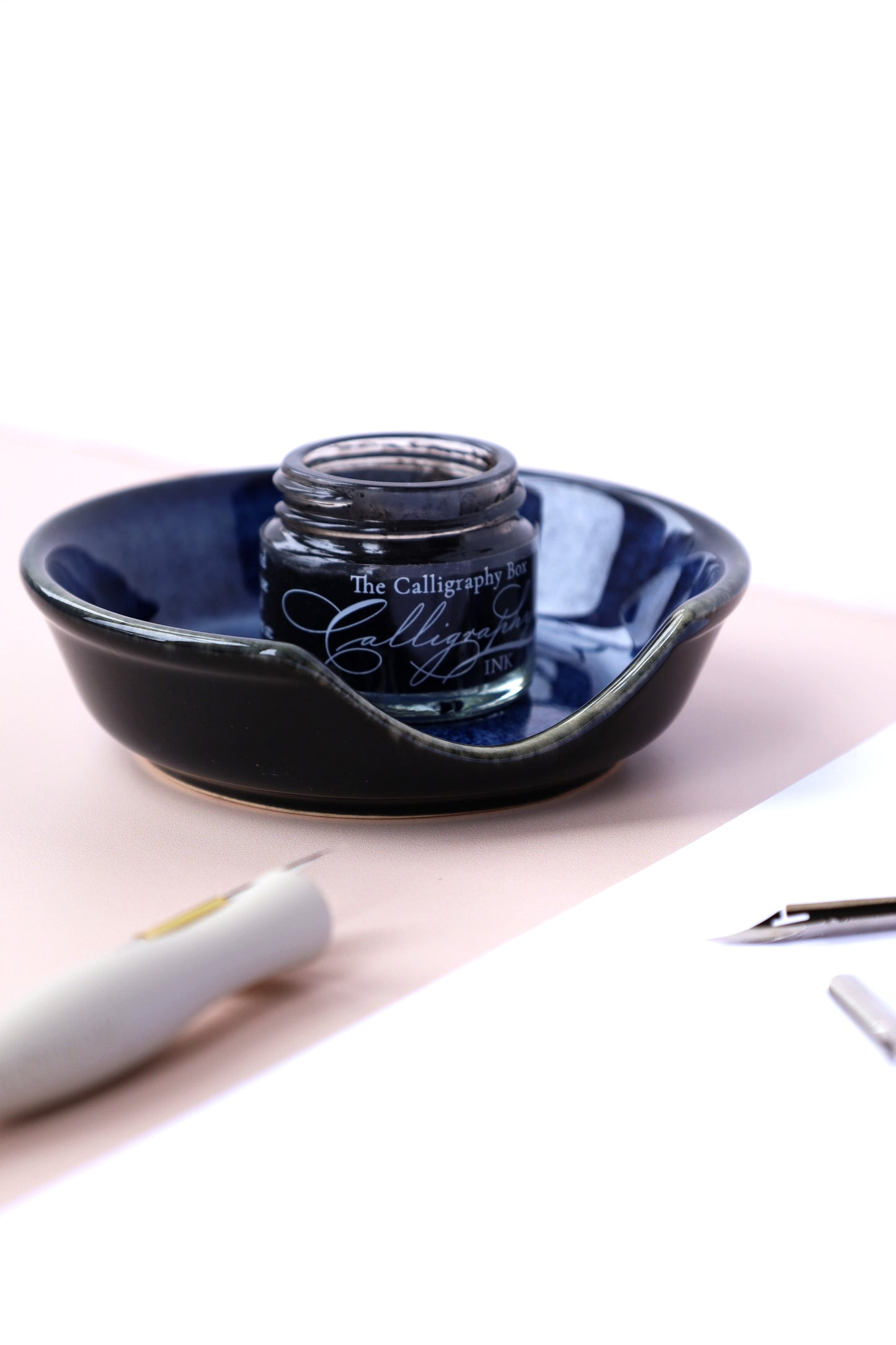 Ceramic Ink and Pen Rest