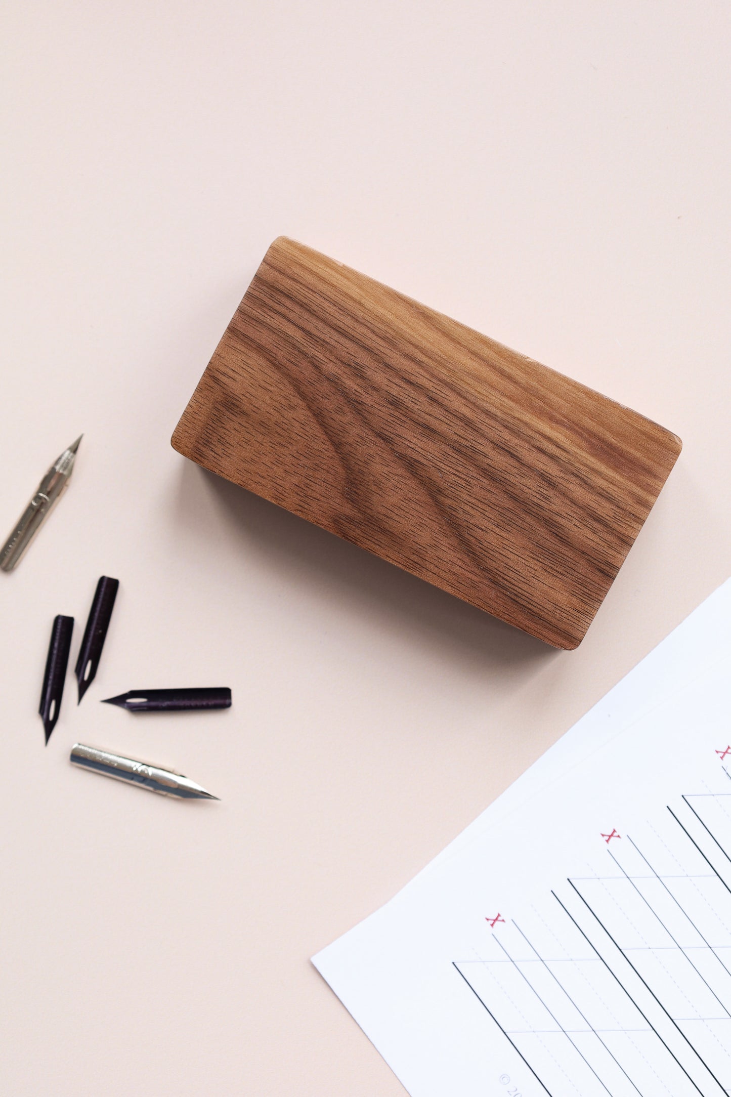 Wooden Nib Carry Case