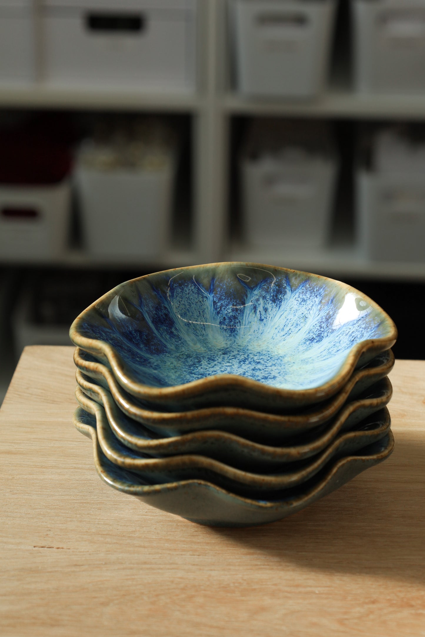 Ceramic Wave Ink Dish