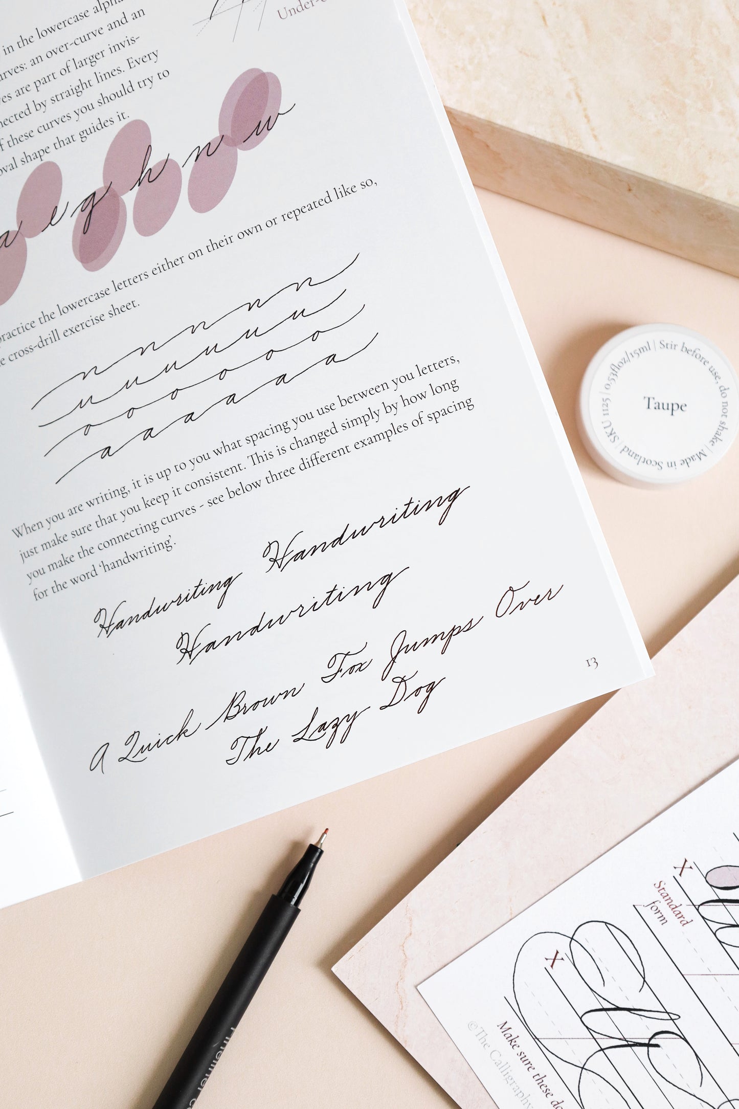 Business Cursive (handwriting) Box