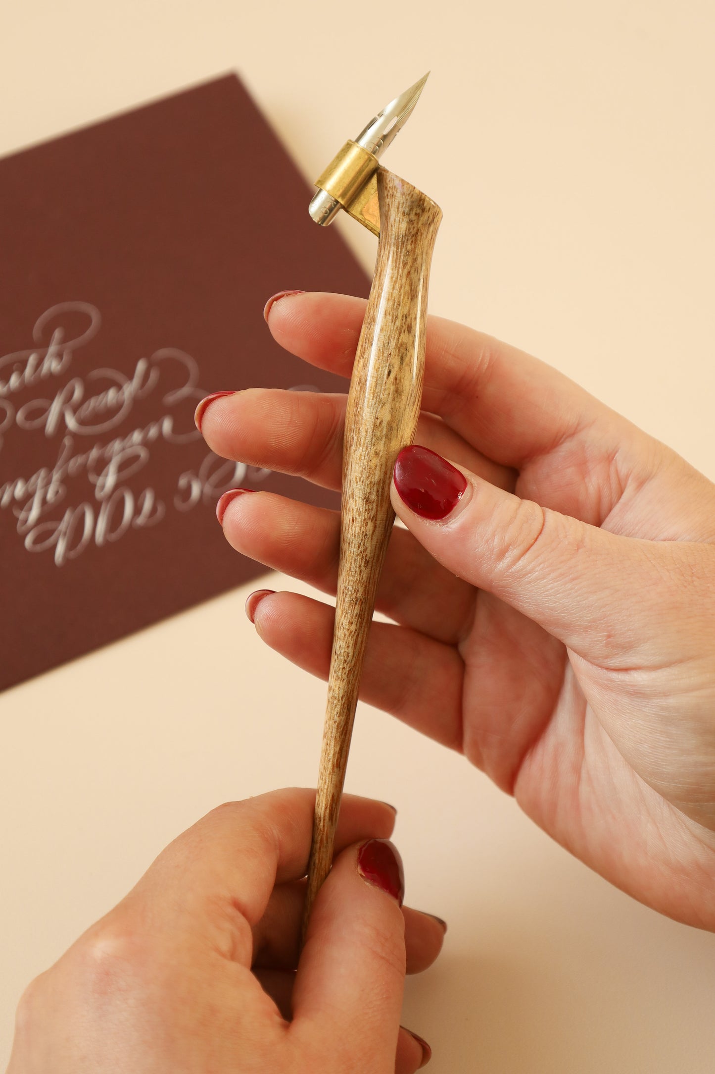 Wooden Oblique Pen