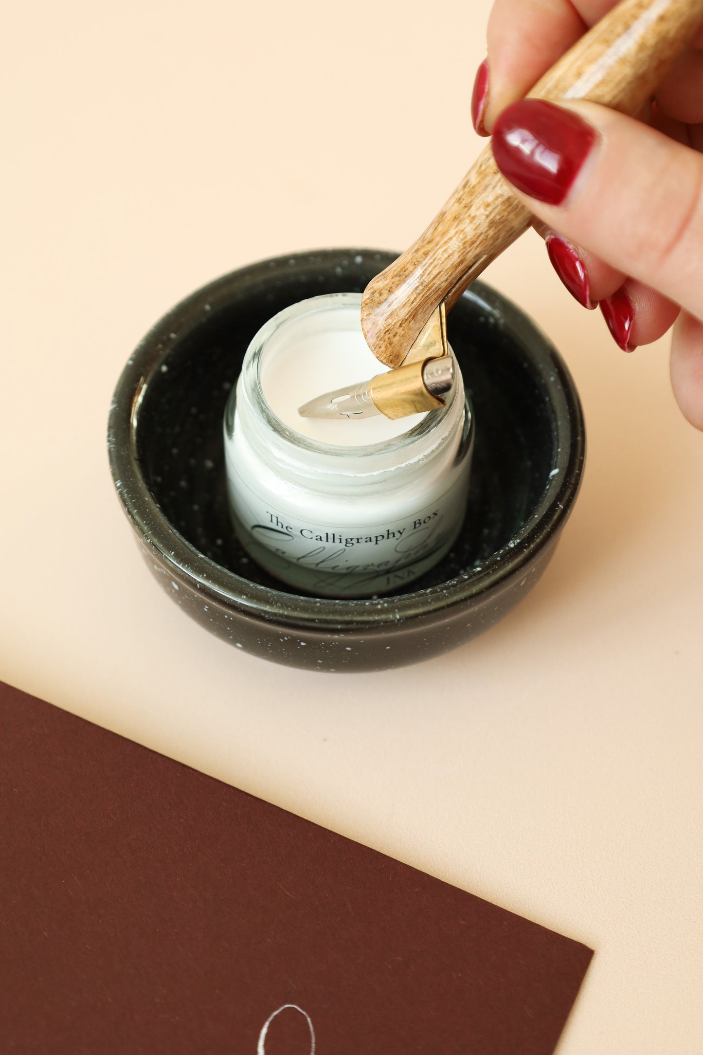 Polka Dot Ink Dish