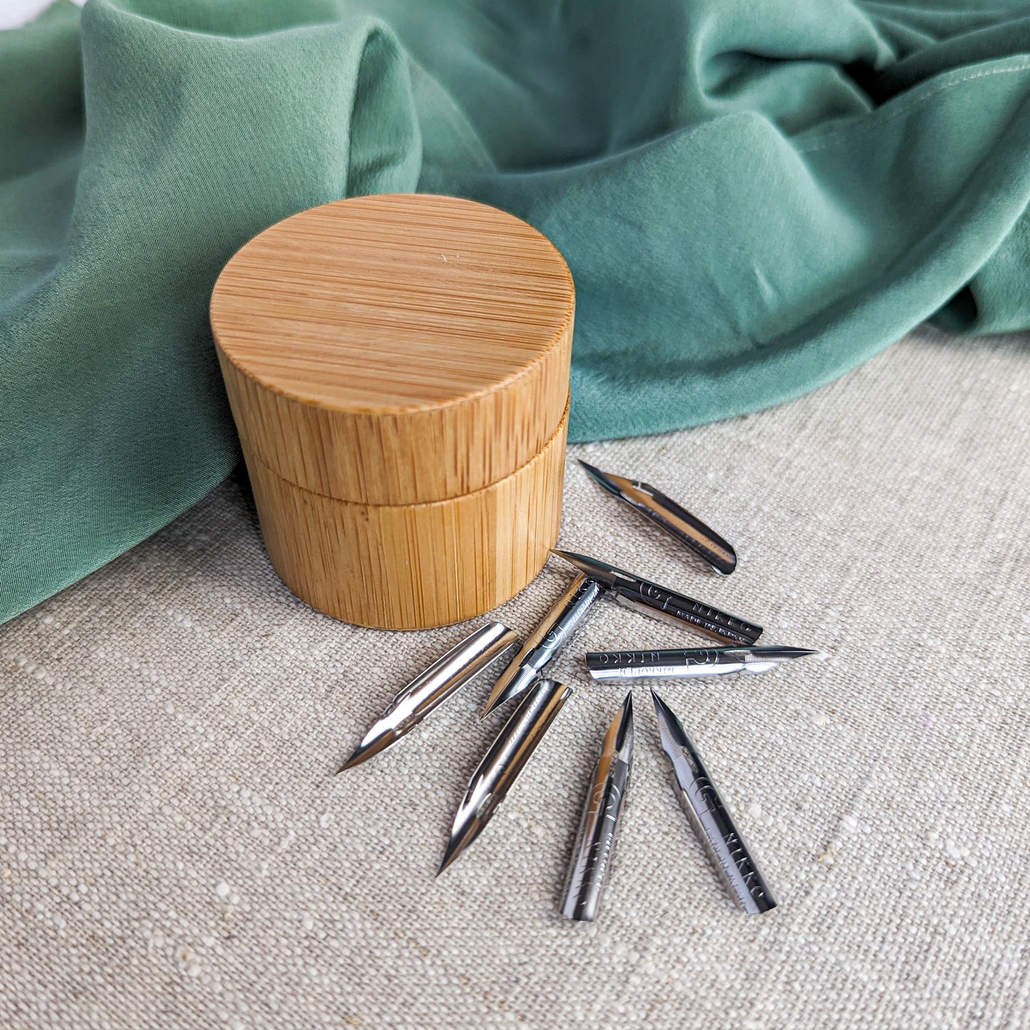 Wooden Nib Storage Jar