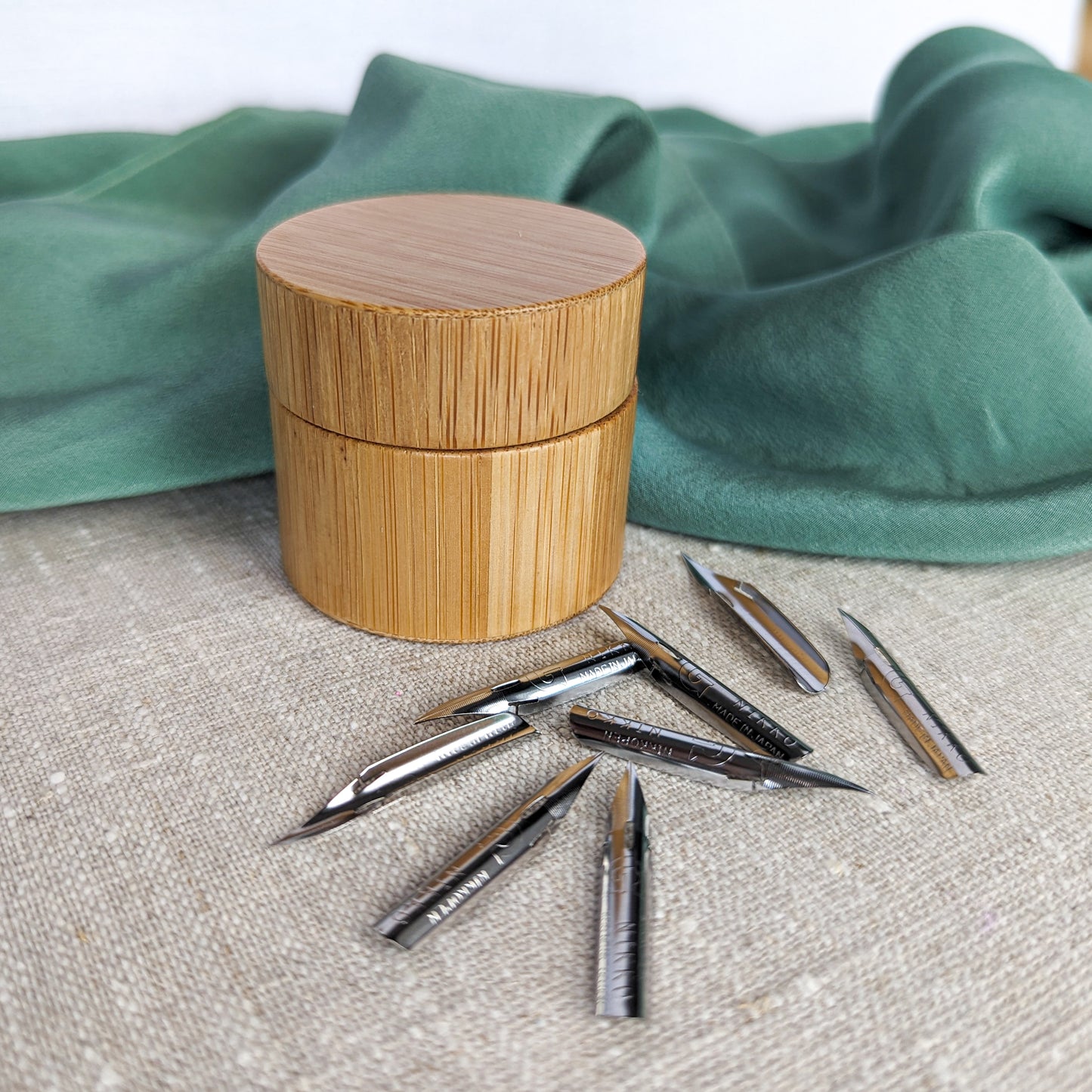 Wooden Nib Storage Jar