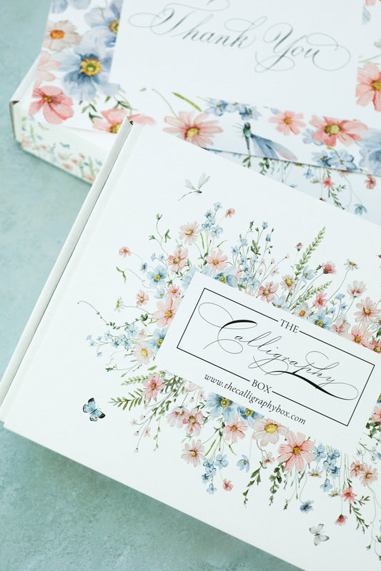 Thank you card design box