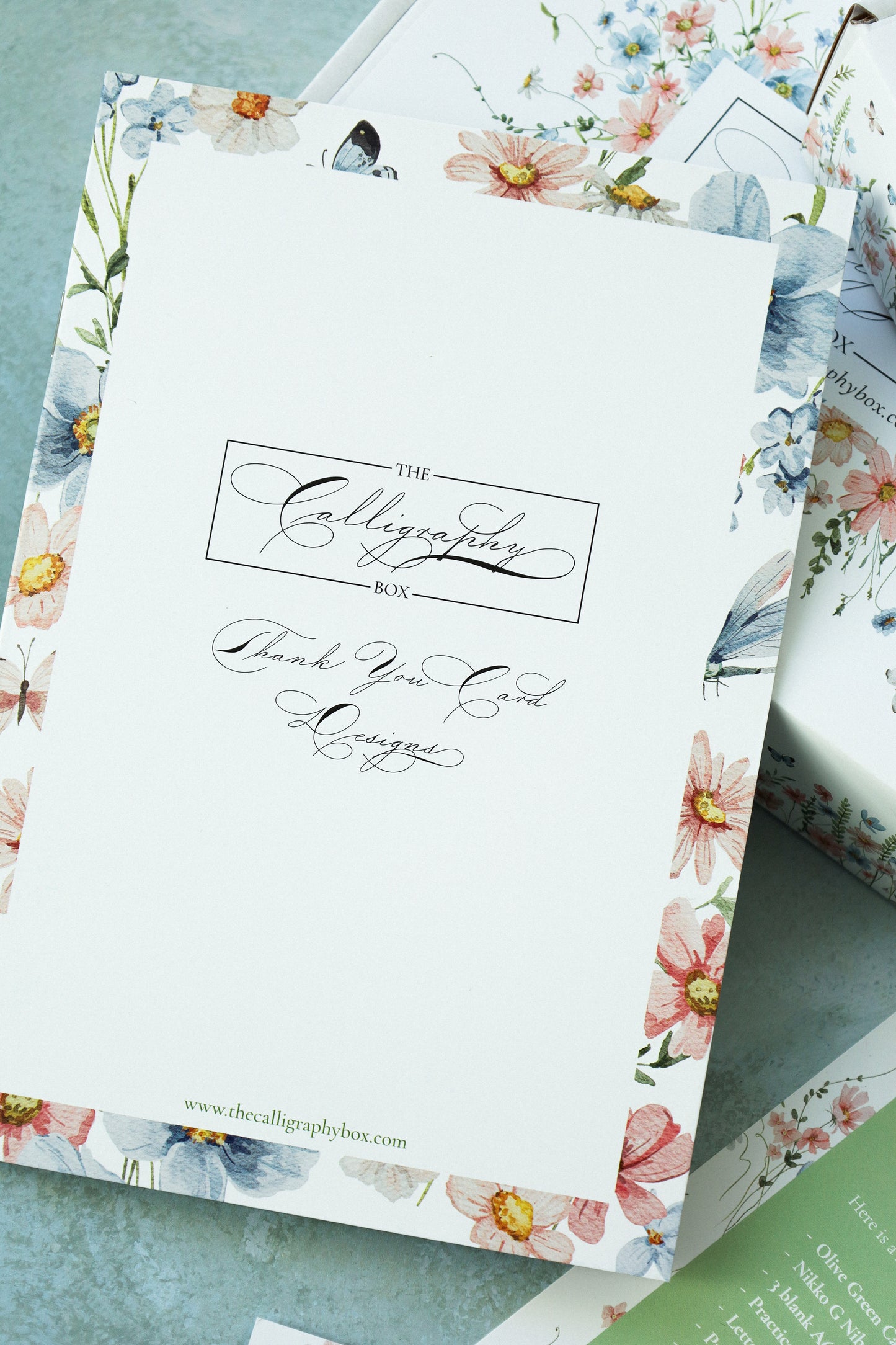 Thank you card design box