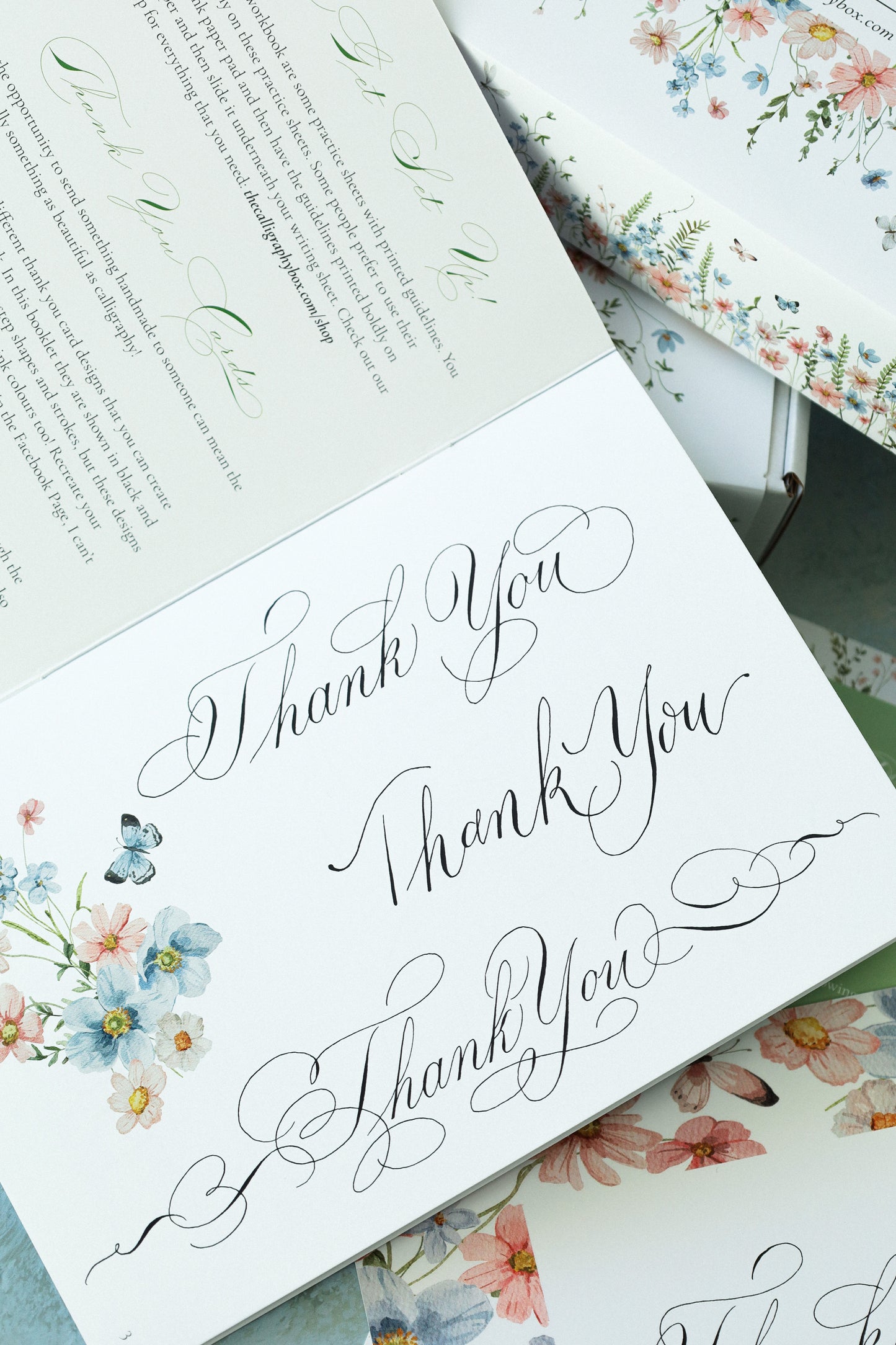 Thank you card design box