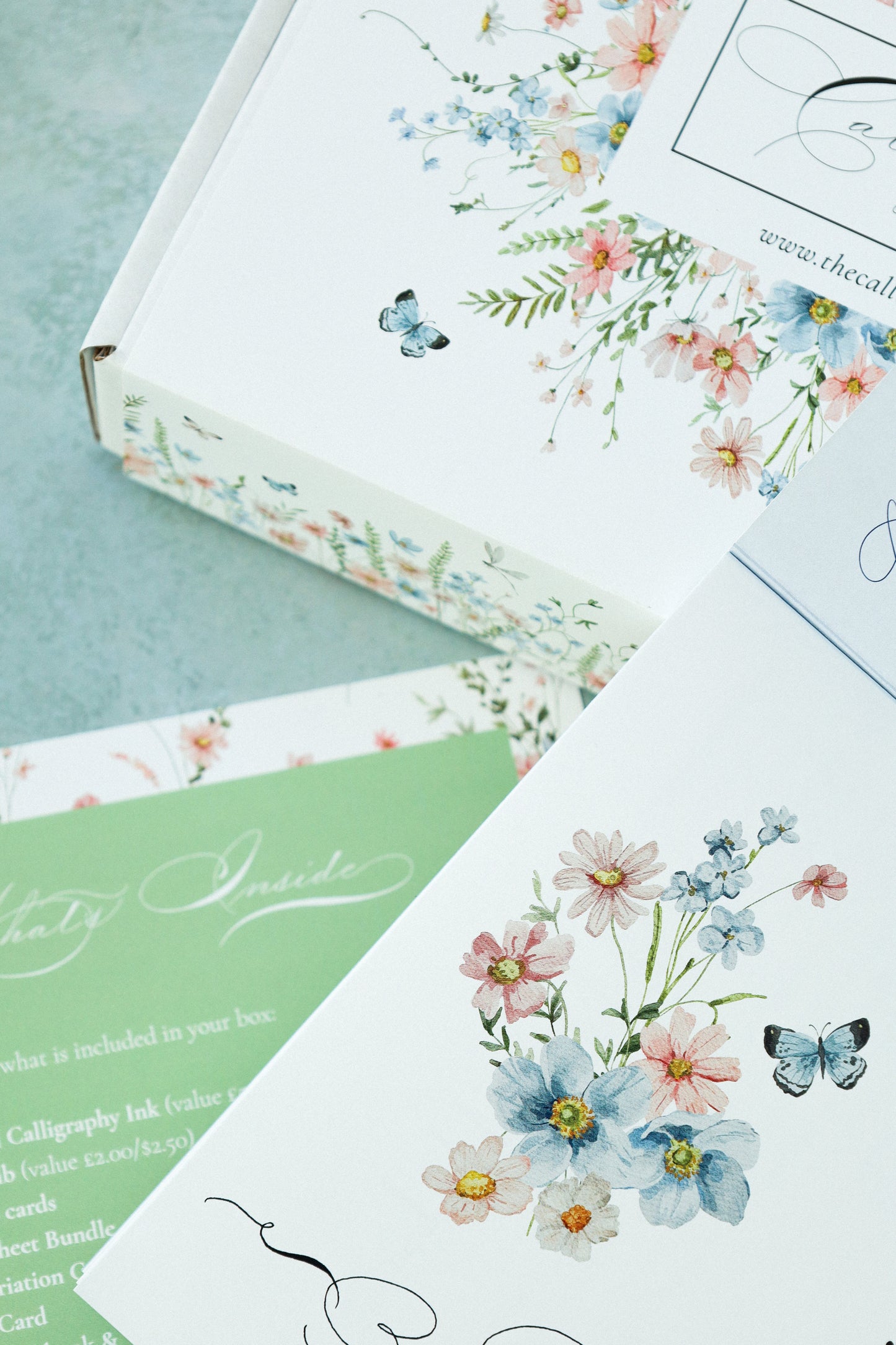 Thank you card design box