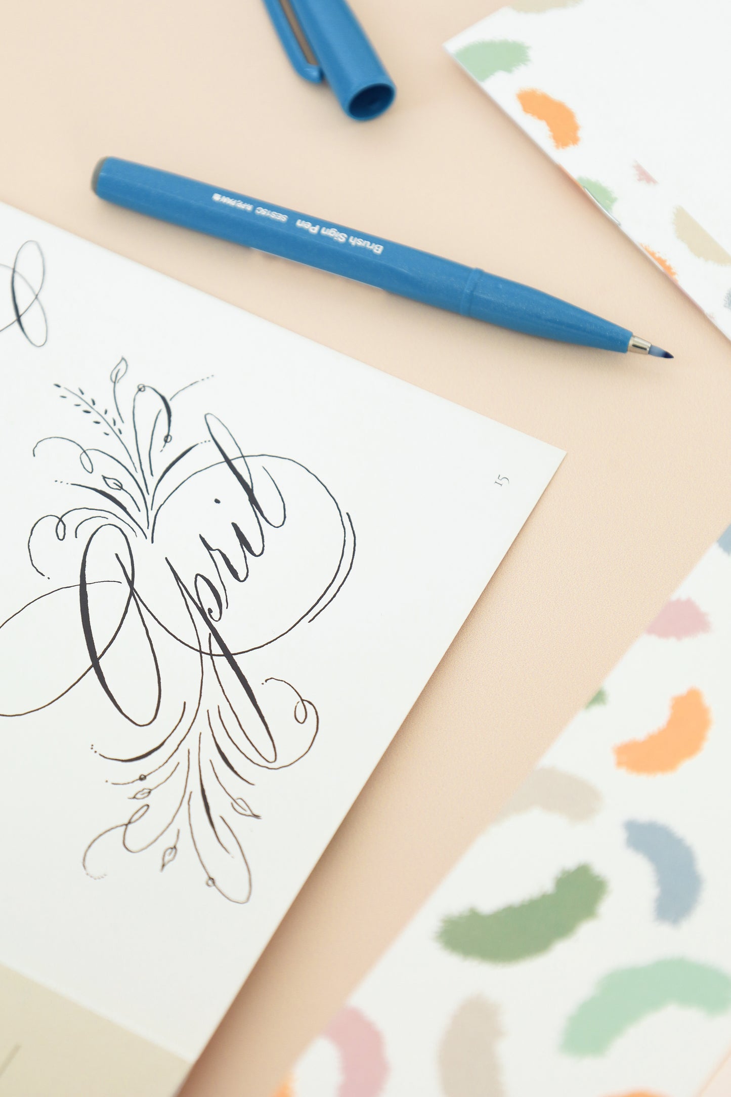 Brush Calligraphy Box