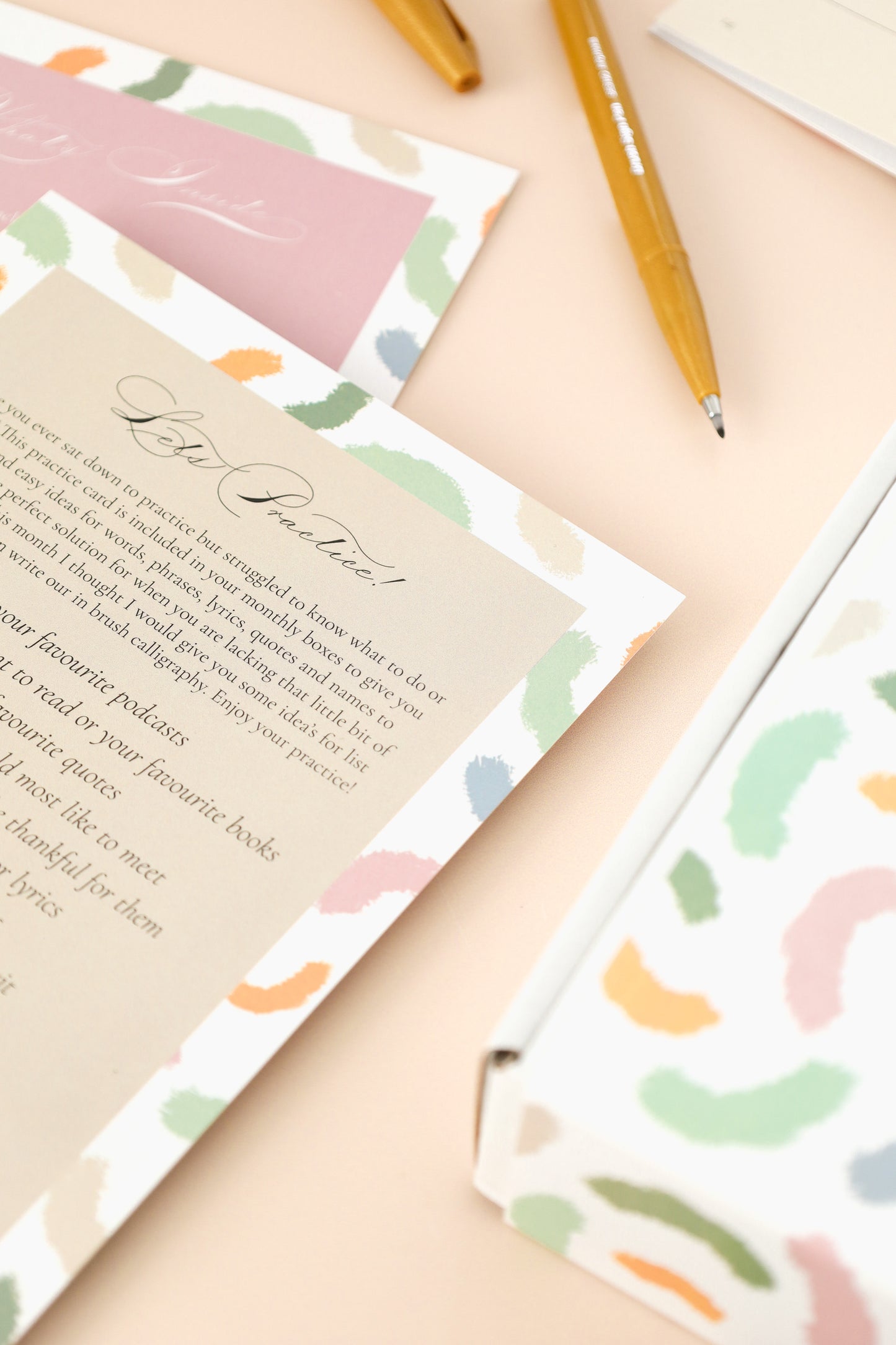 Brush Calligraphy Box