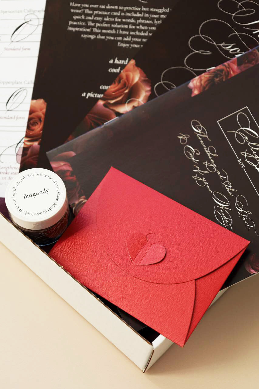 Flourishing at the start & end of your words box