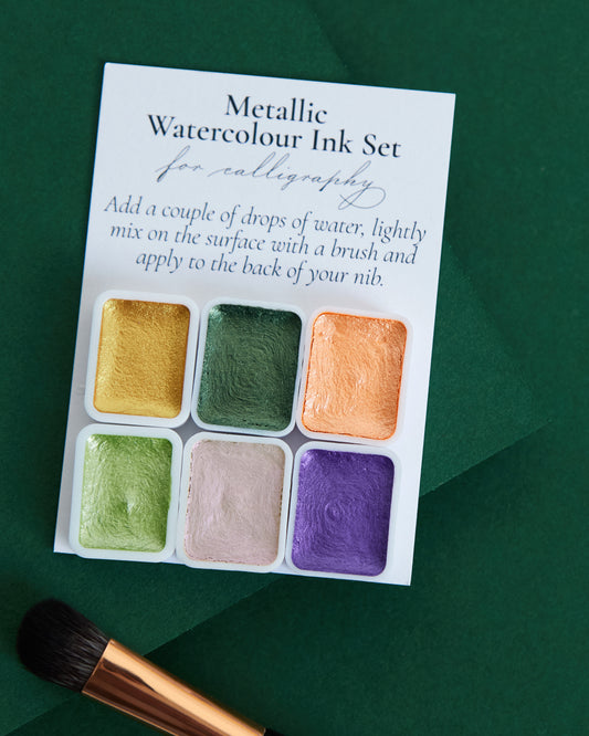 Metallic Watercolour Ink Set