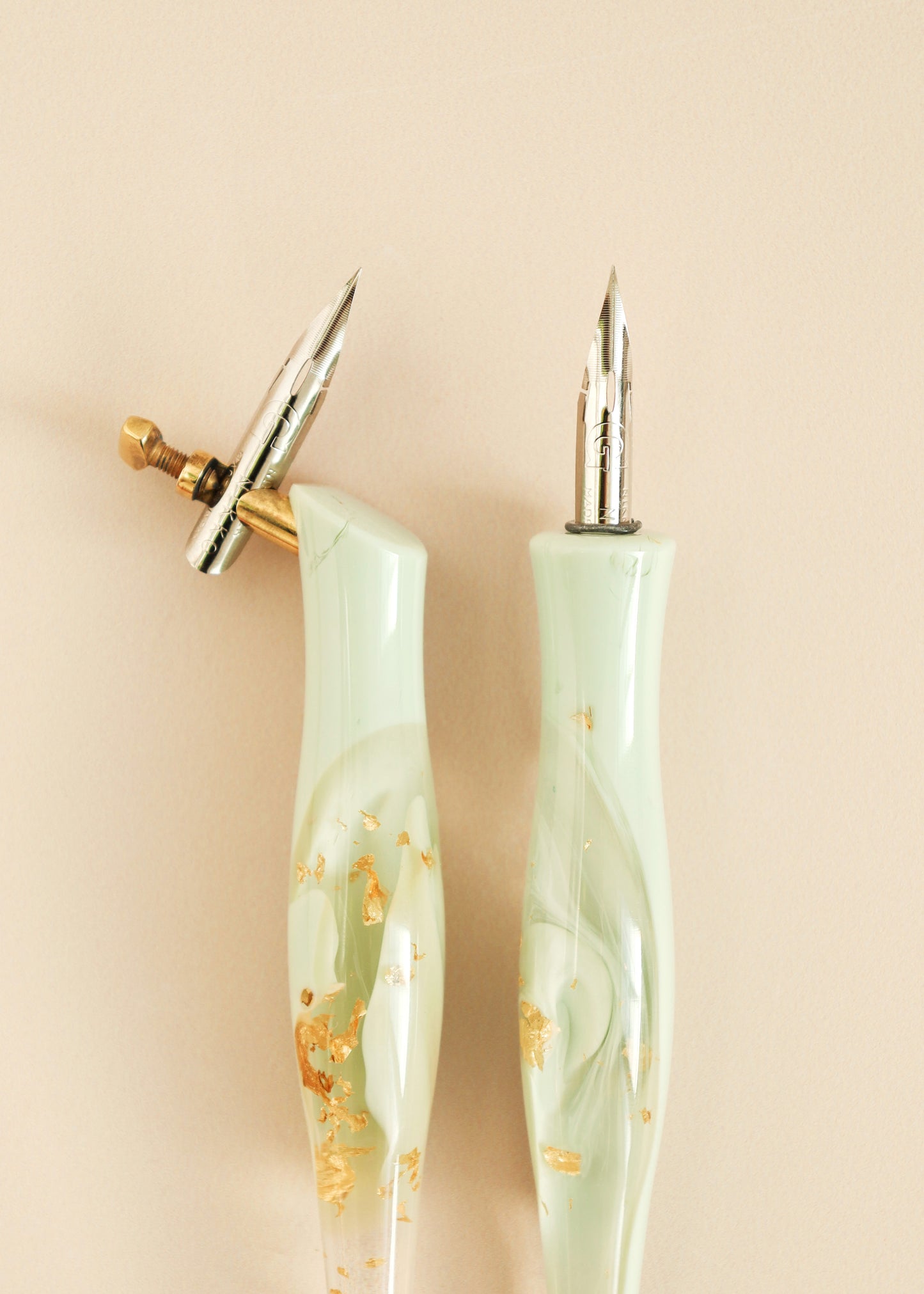 Coloured Gold Leaf Resin Pen