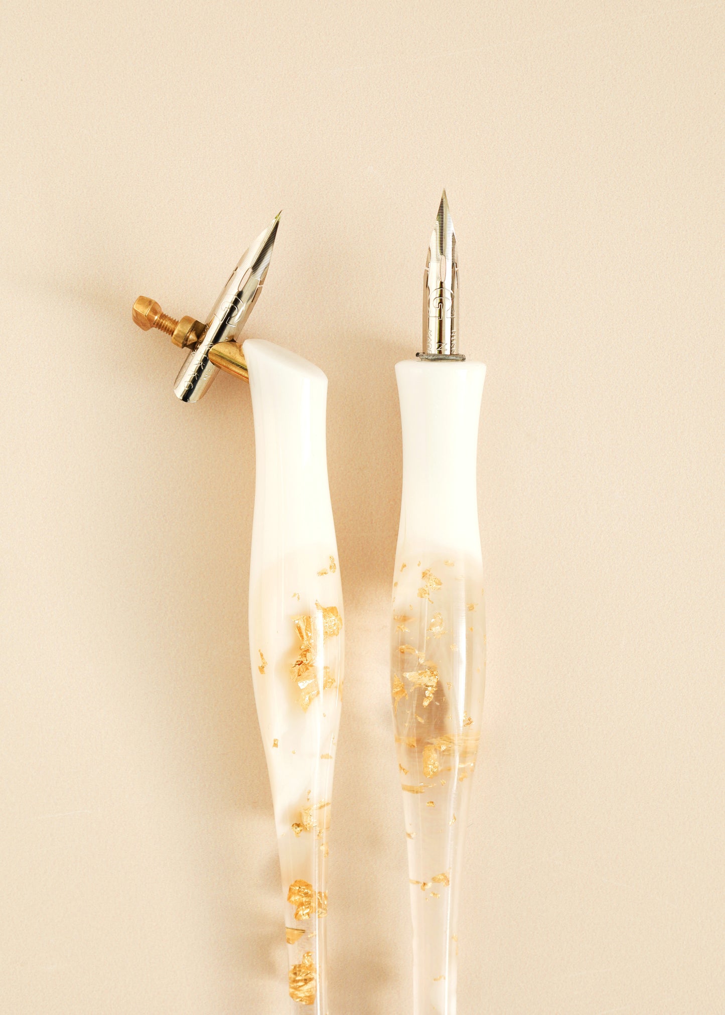 Coloured Gold Leaf Resin Pen