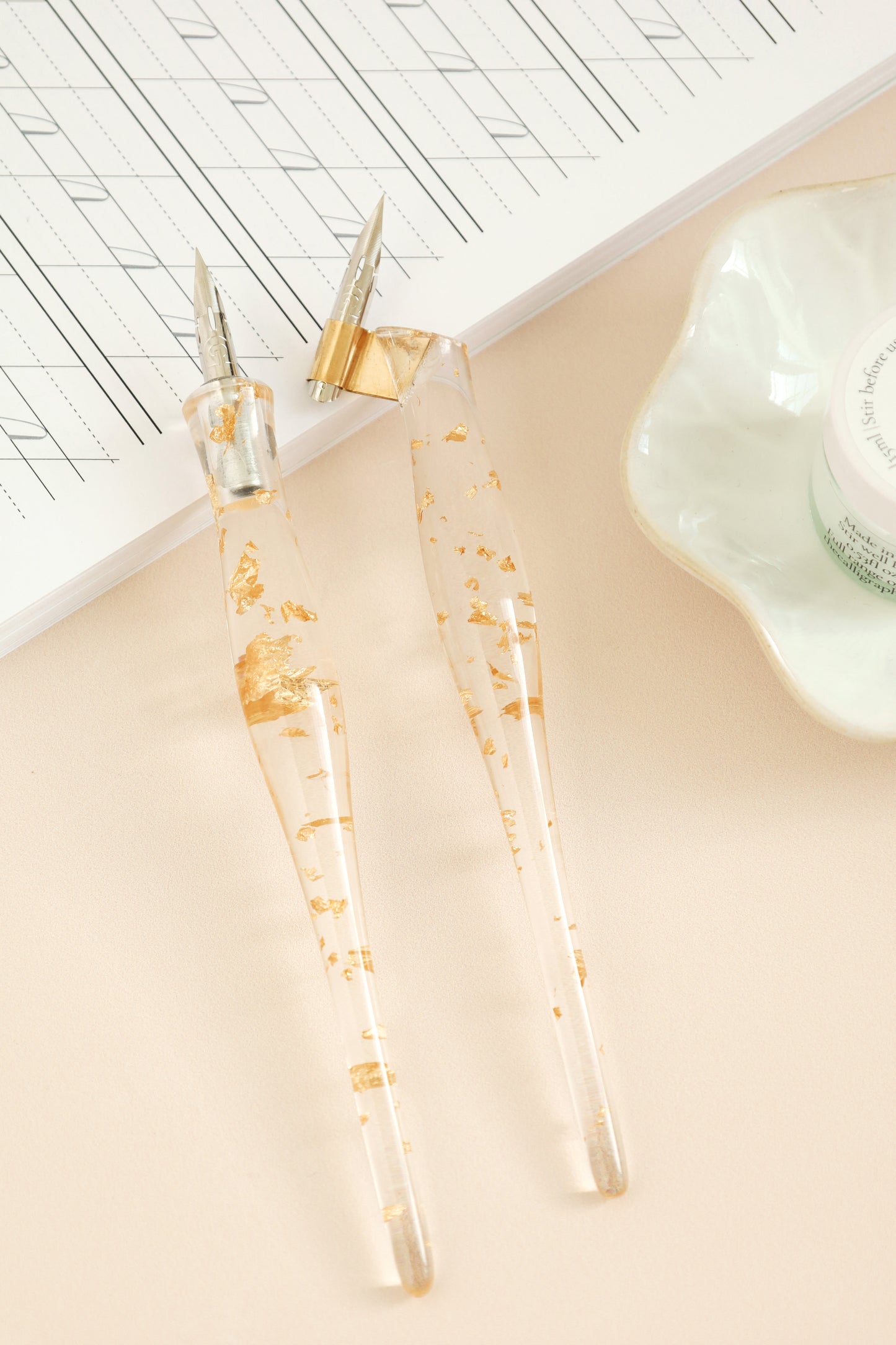 Gold Leaf Resin Pen