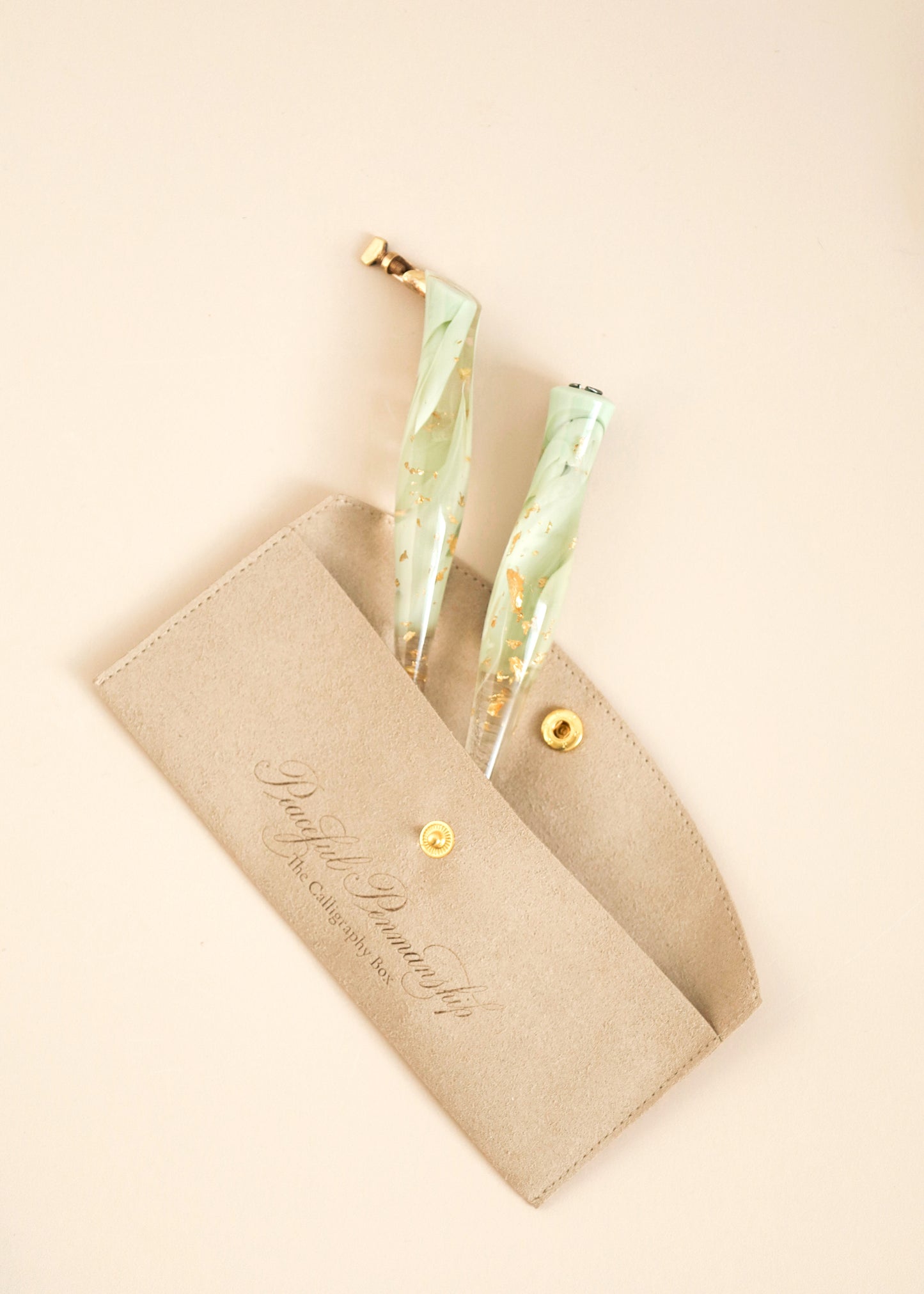 Coloured Gold Leaf Resin Pen