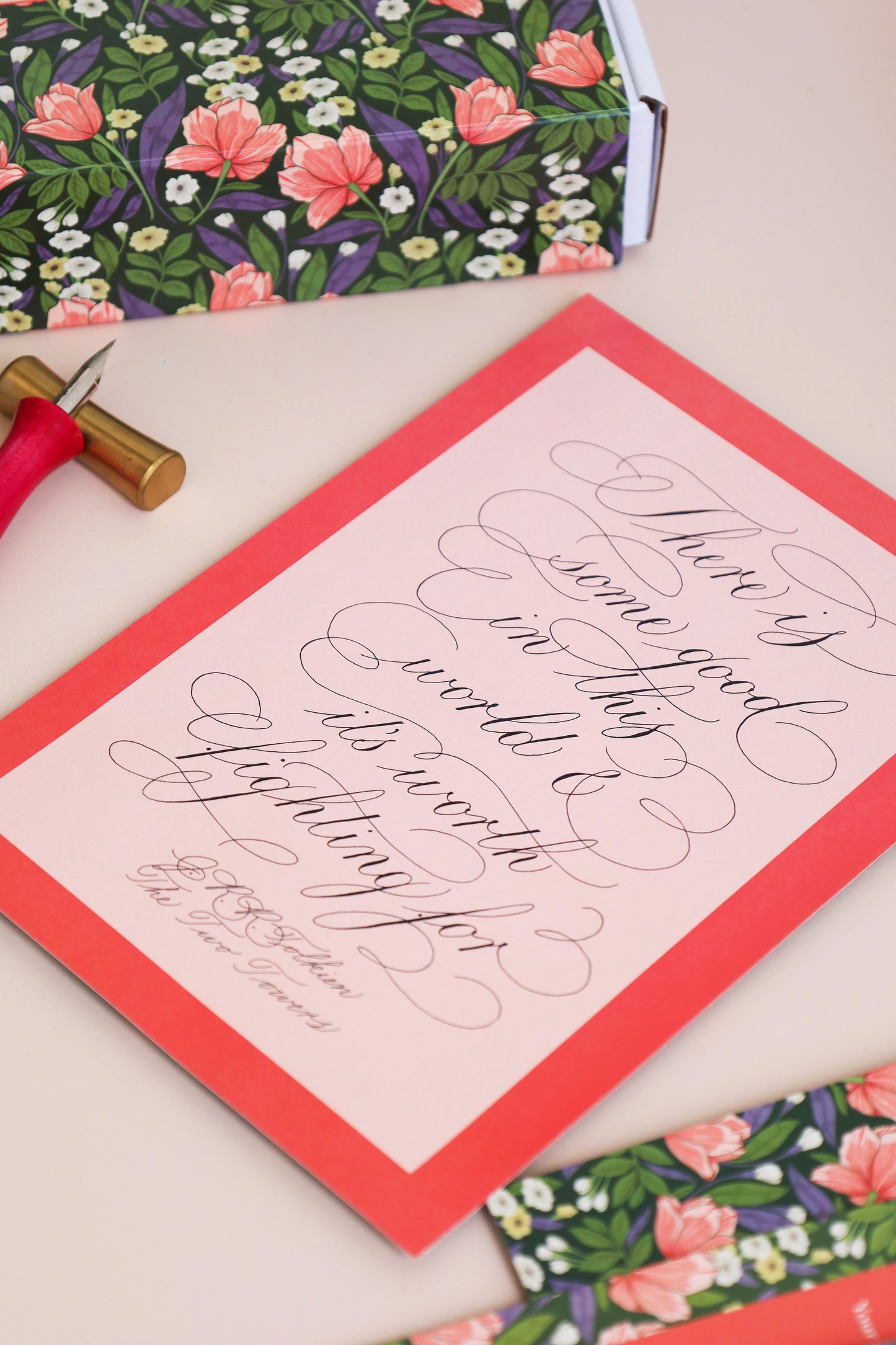 Creating Calligraphy Artwork Box