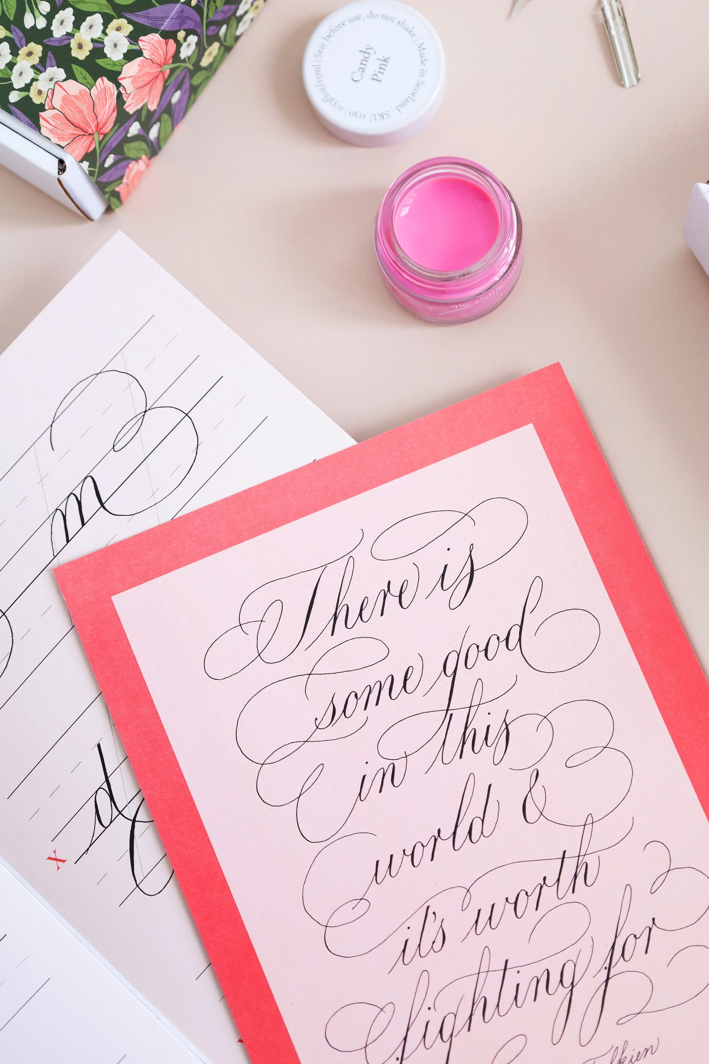 Creating Calligraphy Artwork Box