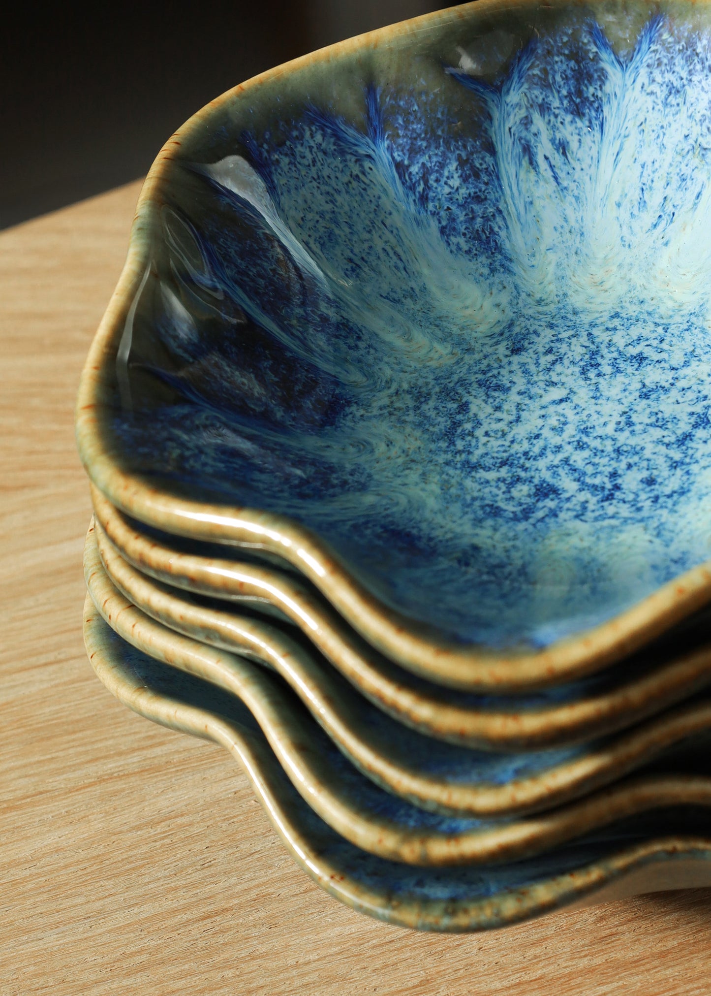 Ceramic Wave Ink Dish