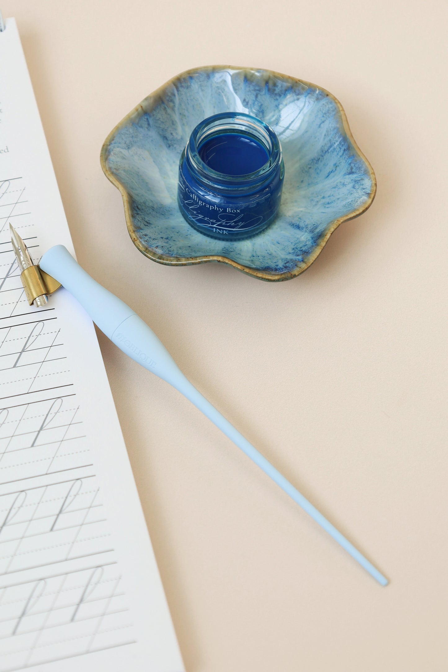 Ceramic Wave Ink Dish