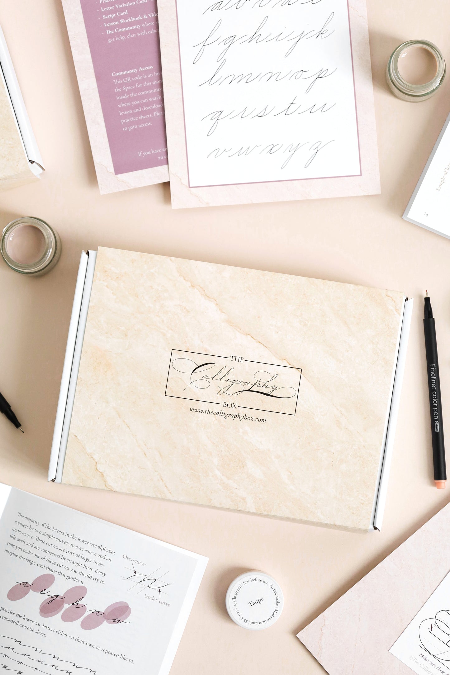 Business Cursive (handwriting) Box