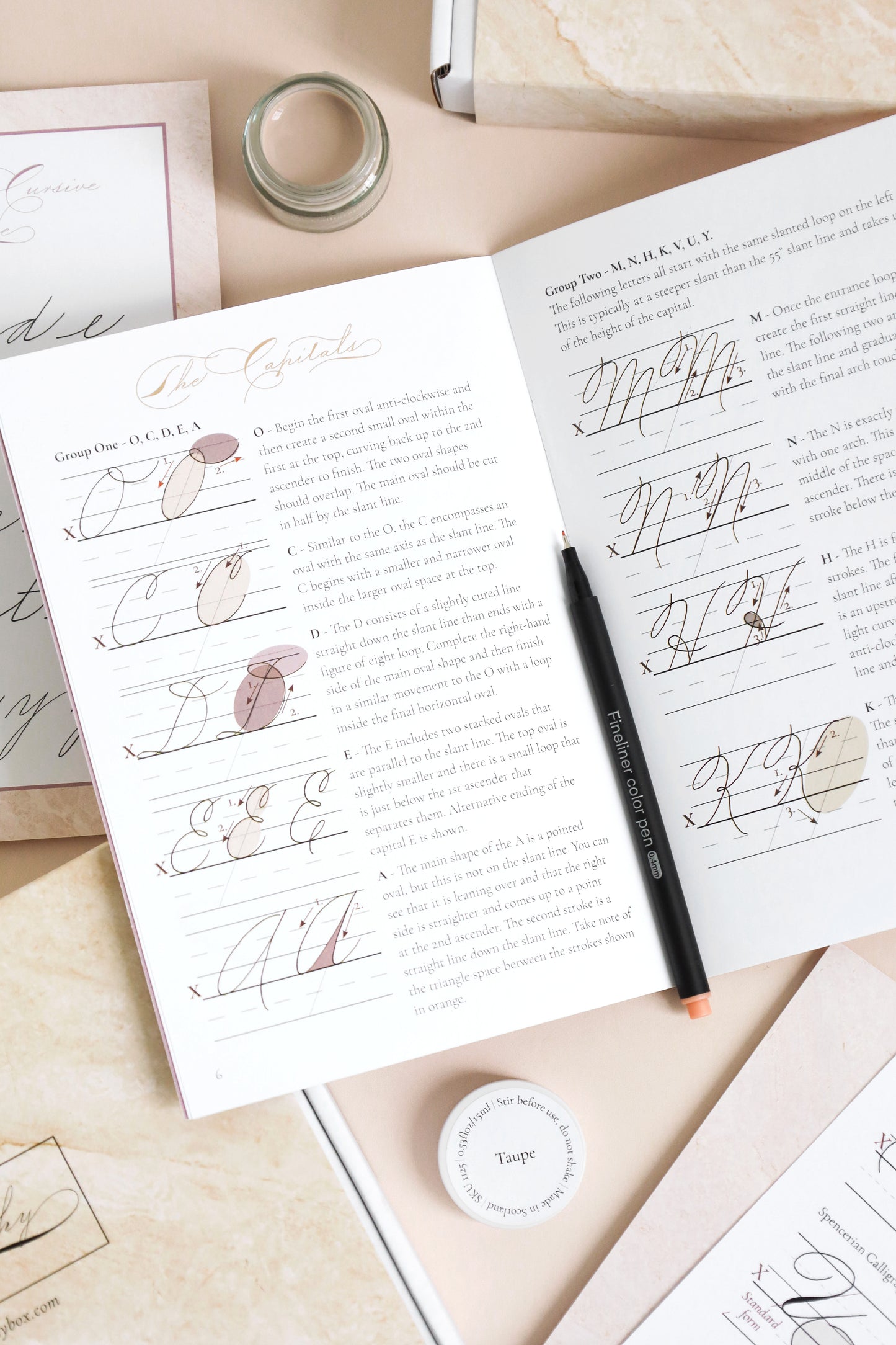 Business Cursive (handwriting) Box