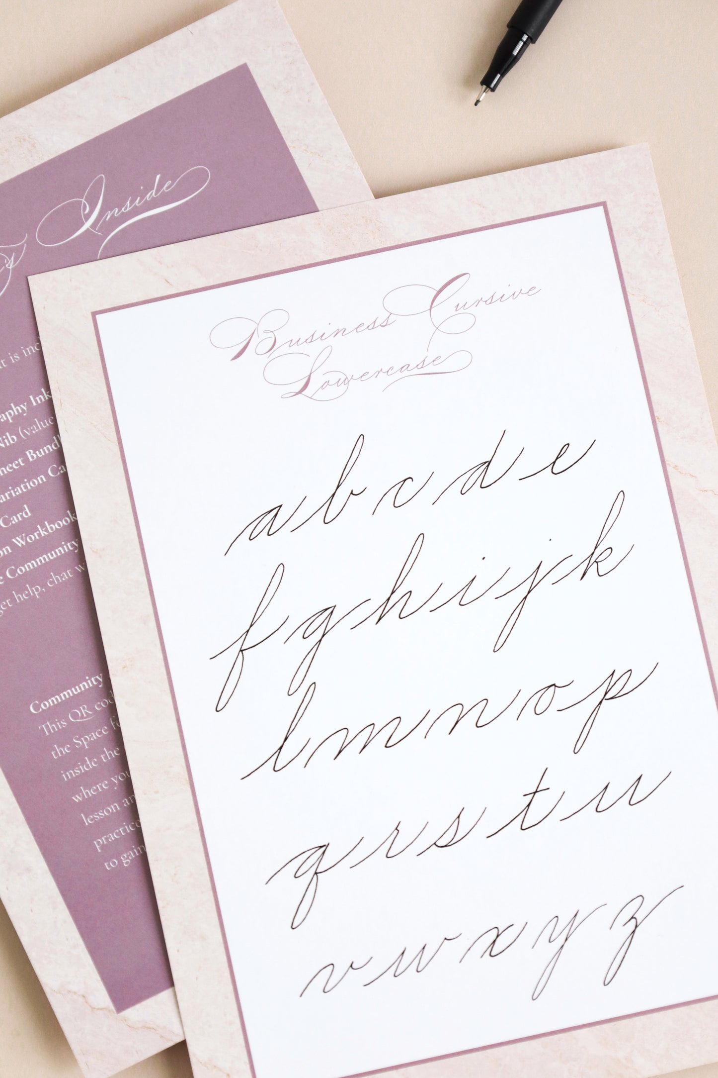 Business Cursive (handwriting) Box