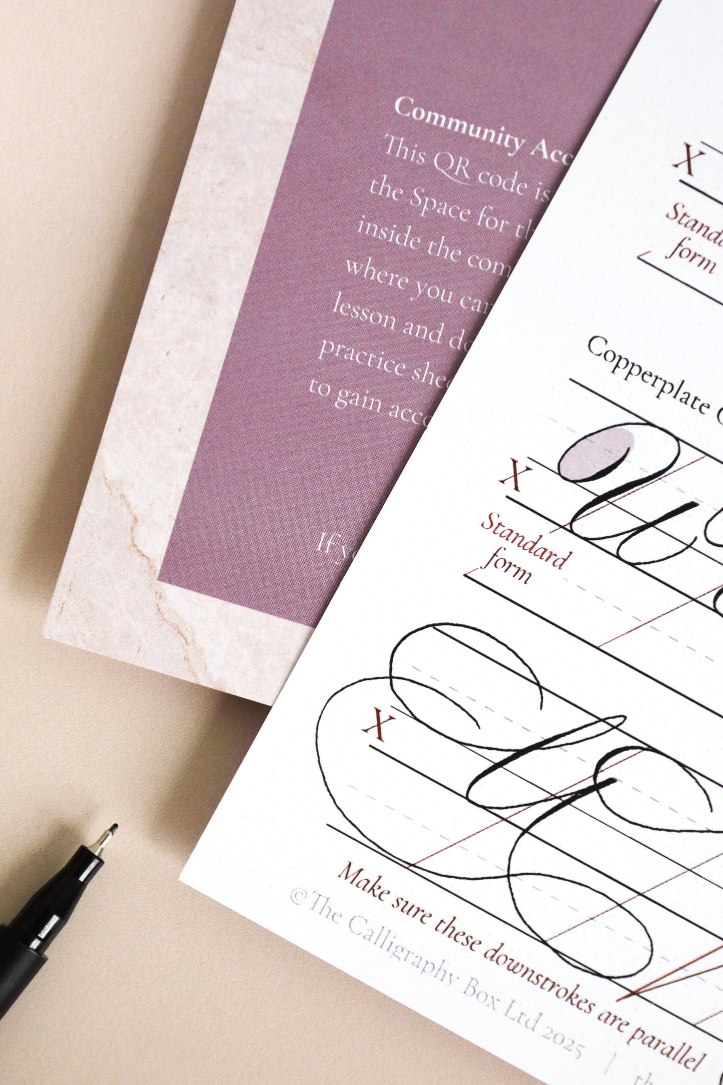 Business Cursive (handwriting) Box