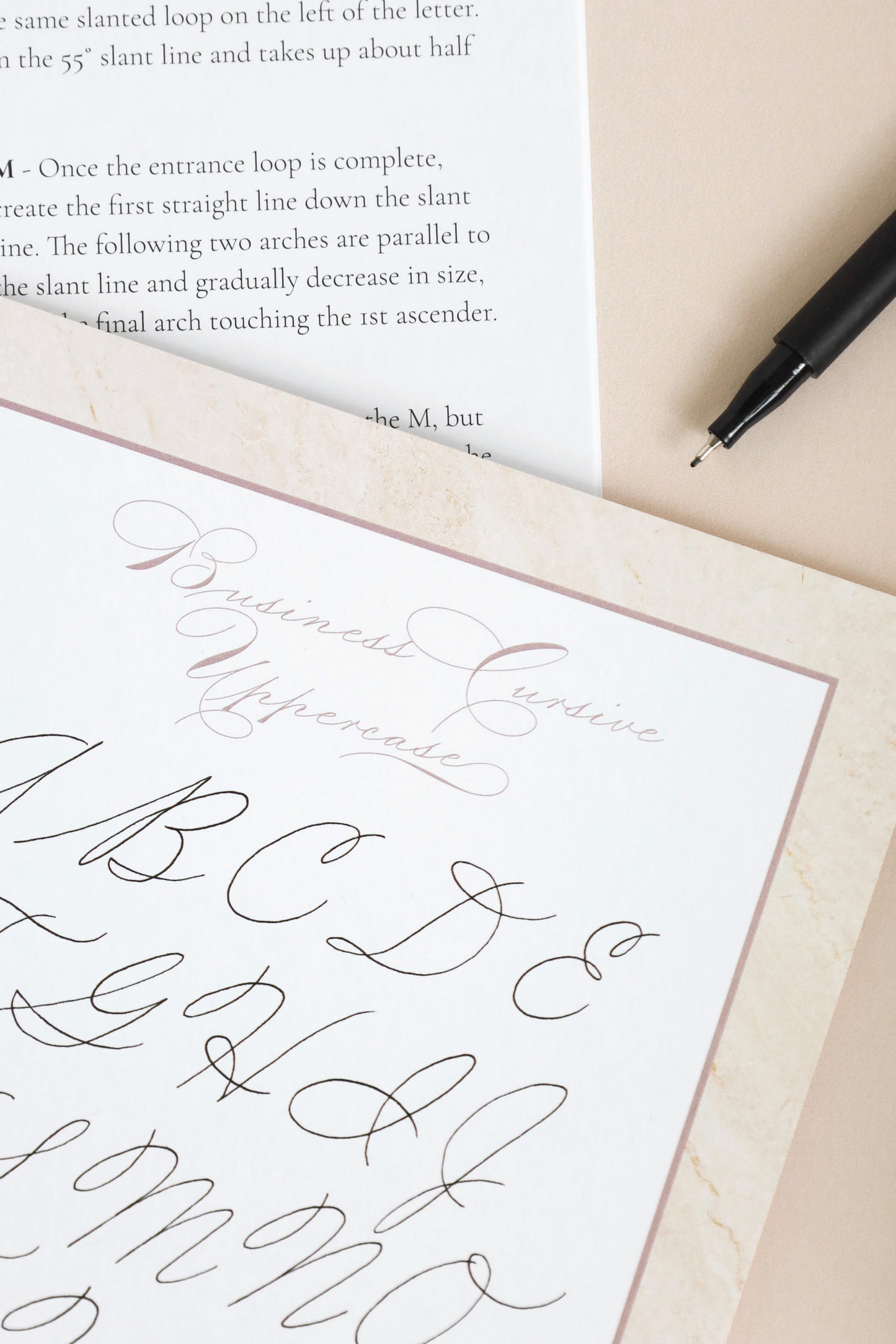 Business Cursive (handwriting) Box