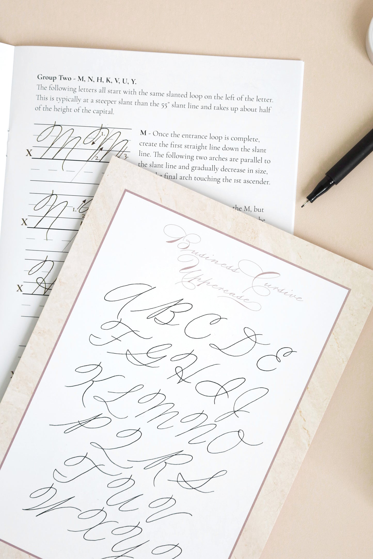 Business Cursive (handwriting) Box