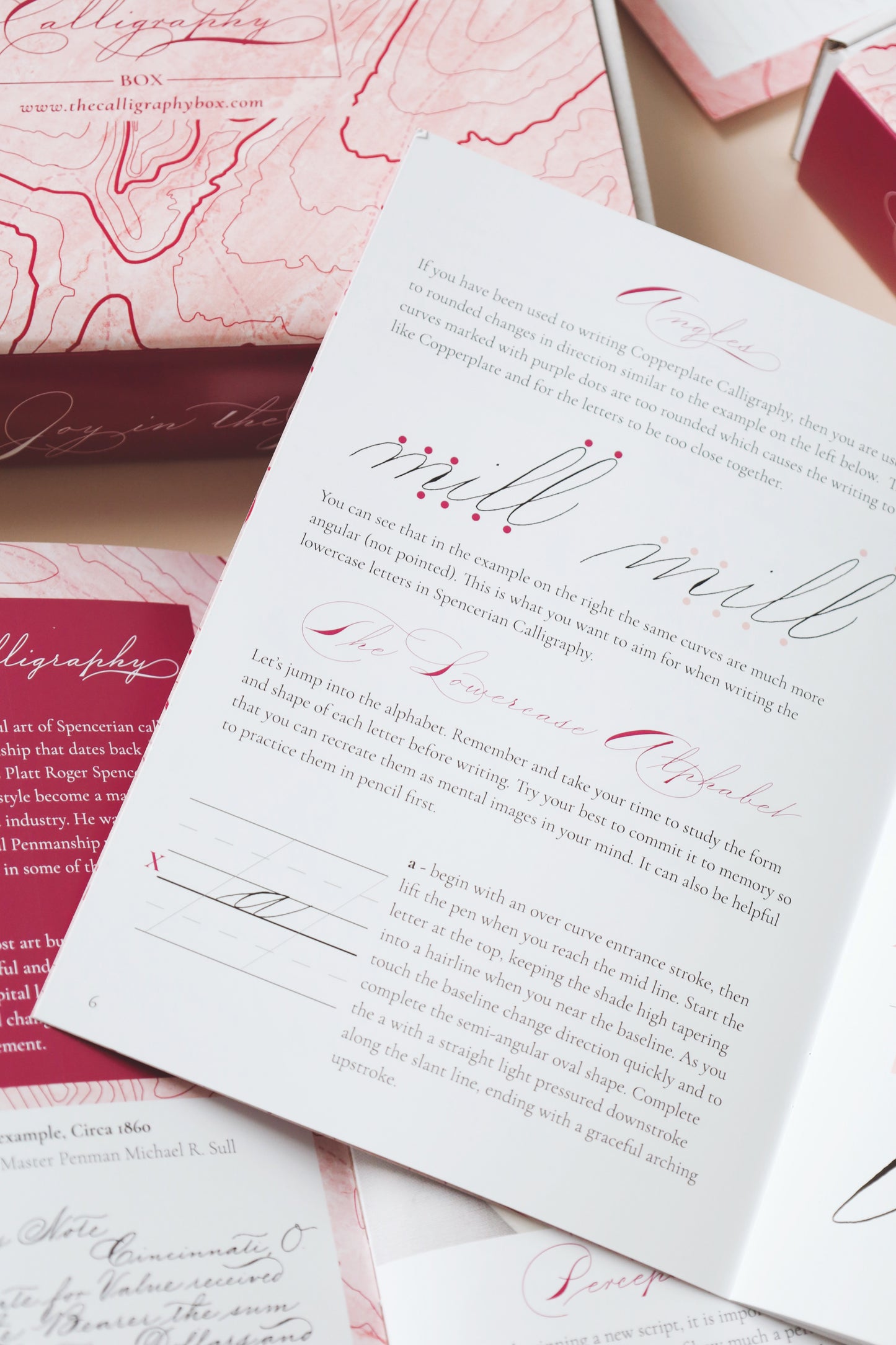 Spencerian Lowercase Letters Box